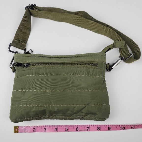 zuda Bags Nwot Zuda Quilted Olive Green Convertible Crossbody Belt